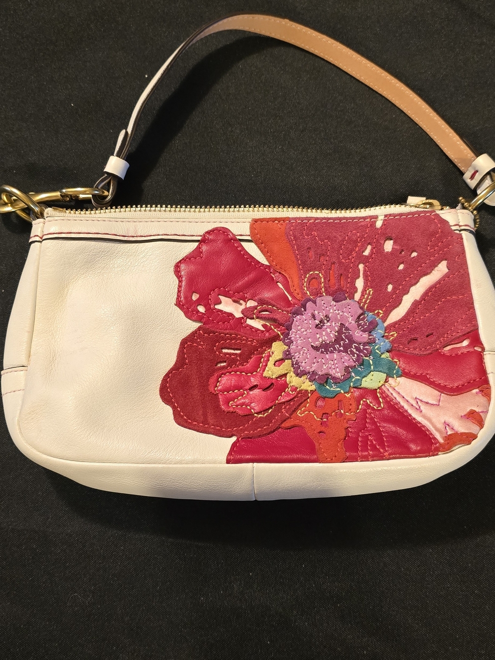 Vintage, limited-edition Coach Poppy Flower Demi Bag (from the ea